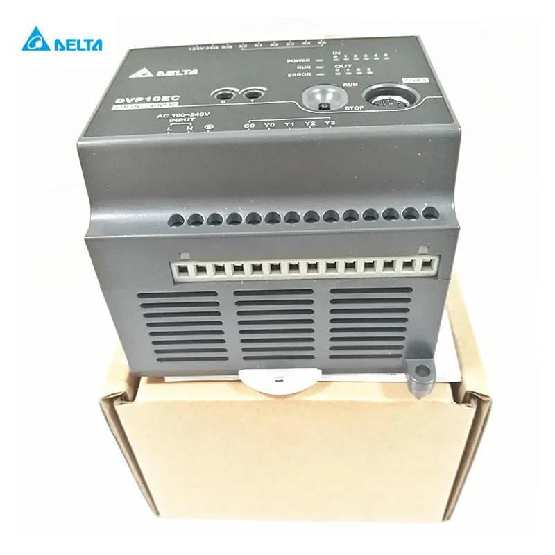 Оригинальный контроллер Delta PLC DVP10EC00R3 DVP10EC00T3 EC3 серии 100 240VAC 6DI 4DO релейный выход в