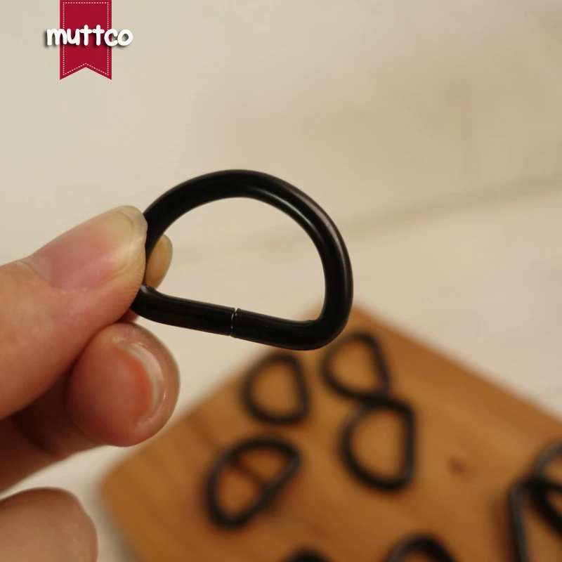 Сделай сам для ошейника собаки 2 5 см черное D образное соединительное кольцо