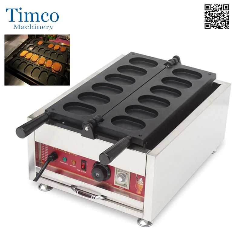 Kopen Ei Brandende Maker Elektrische 110 V 220 V 12 Stuks Poffertjes Grill Nederlandse Wafelijzer Mini Pannenkoek Machine