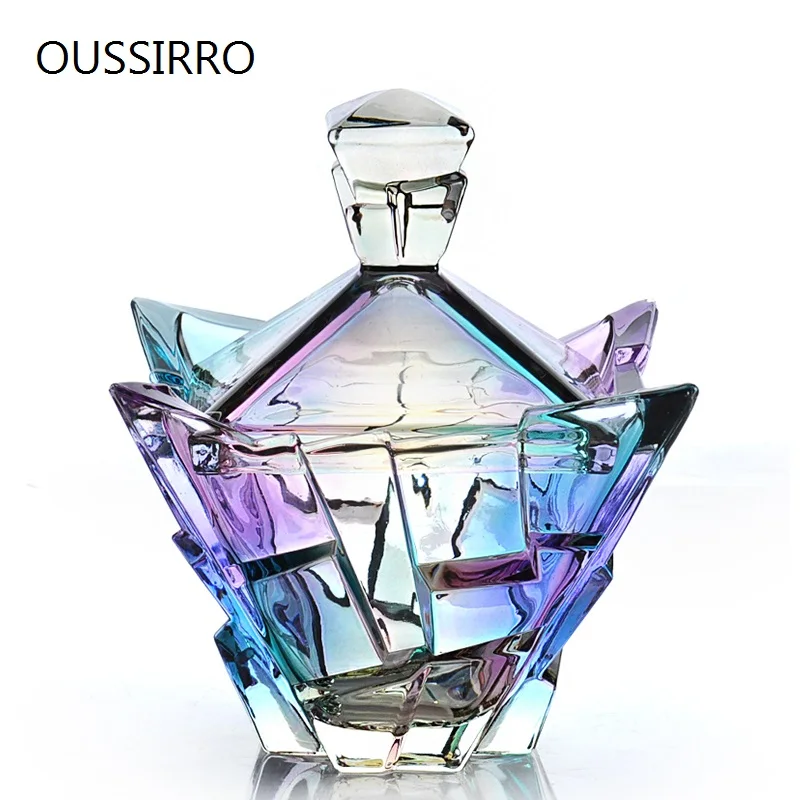 Высокое качество прозрачные стеклянные ювелирные изделия пенопластовая