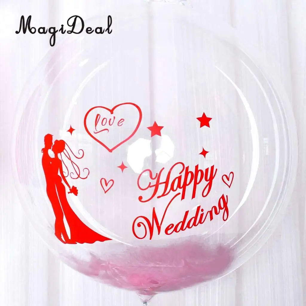 Романтические счастливые свадебные наклейки Огромные Прозрачные фотообои