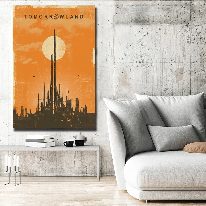 Tomorrowland Time Movie Art Design холст печать картина модульные картины для гостиной постер на