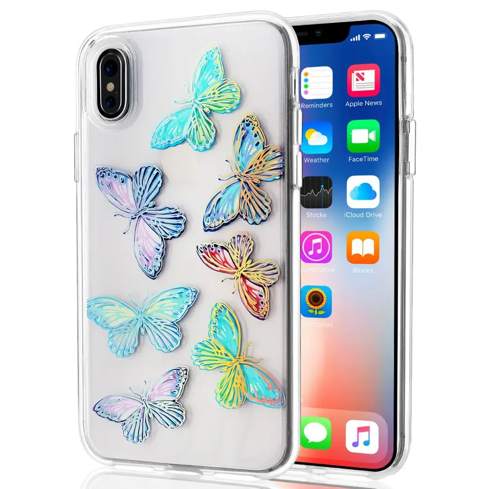 Netarlier Роскошный прозрачный IMD чехол для iPhone 7 8Plus X XR Xs Max супер защитный