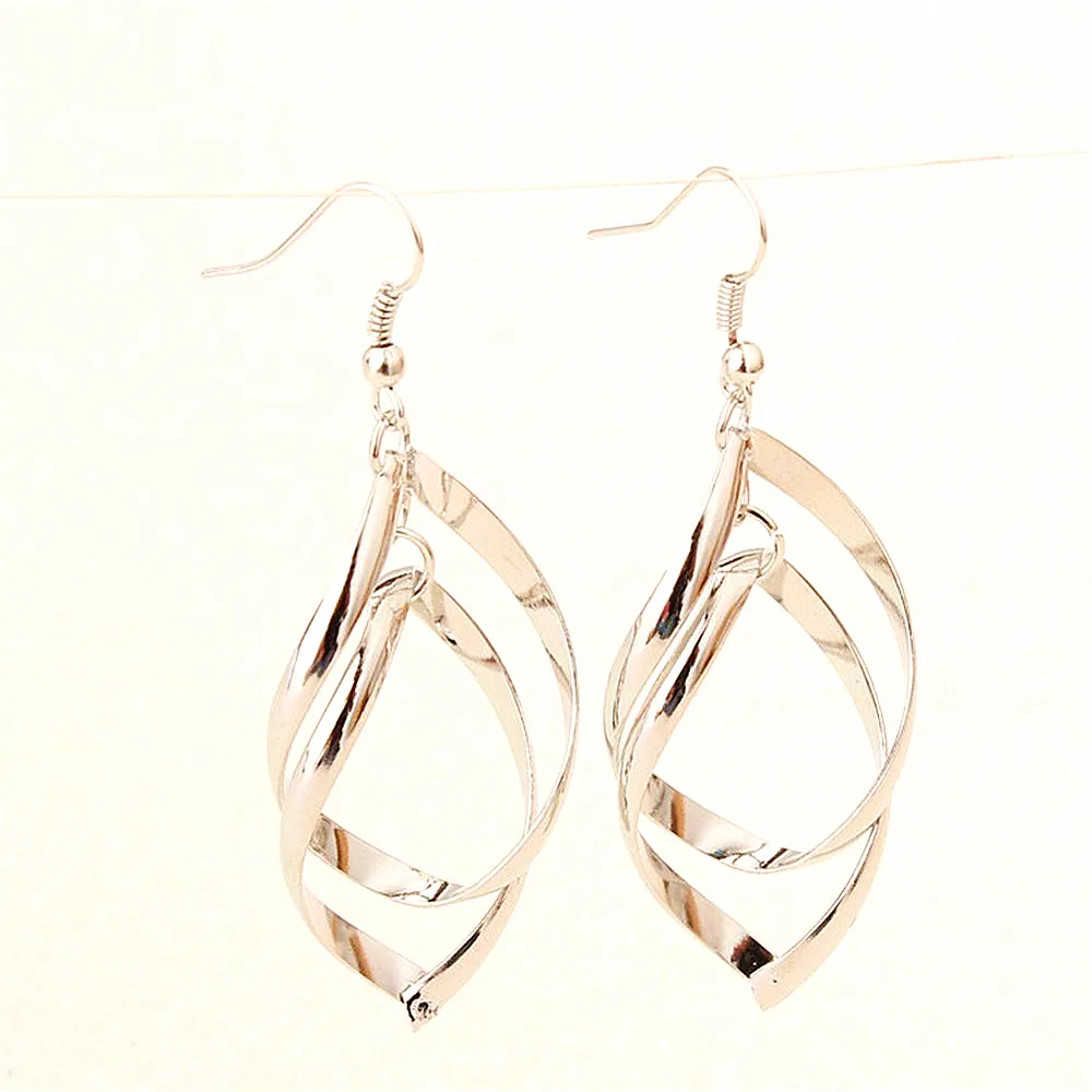 Серьги CRLEY для женщин Модная бижутерия винтажные массивные висячие серьги с