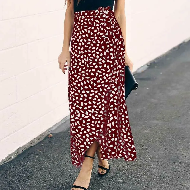 Женское длинное платье с леопардовым принтом макси завышенной талией лето