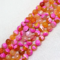 wholesale faceted multi color fire agat 8 12mm round beads 15for diyjewelry makingwe provide mixed wholesale for all items