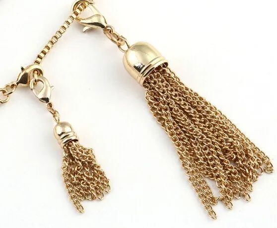 2017 Новый дизайн сплав Золотая кисточка свисает мгновенно одевать любой медальон