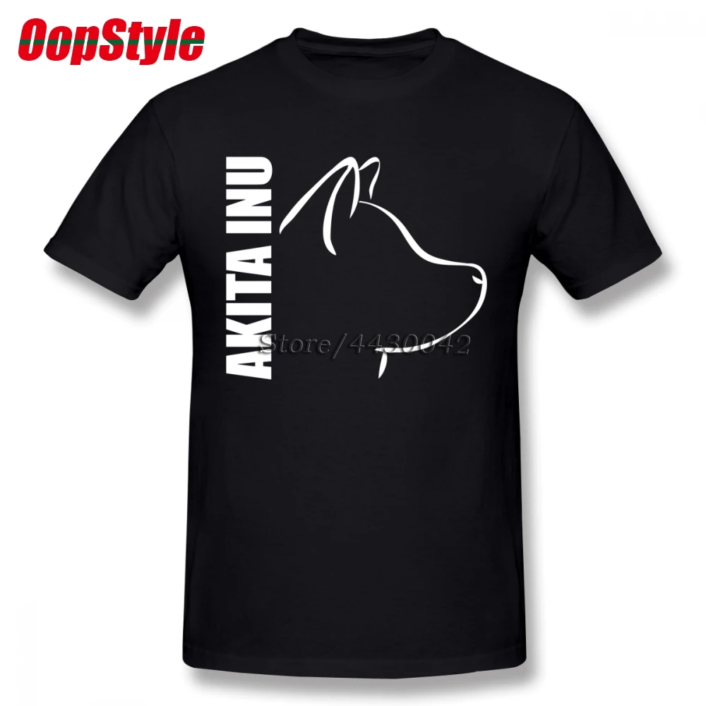 Мужская хлопковая футболка с рисунком собаки Akita Inu большие размеры 4XL 5XL 6XL Camiseta |