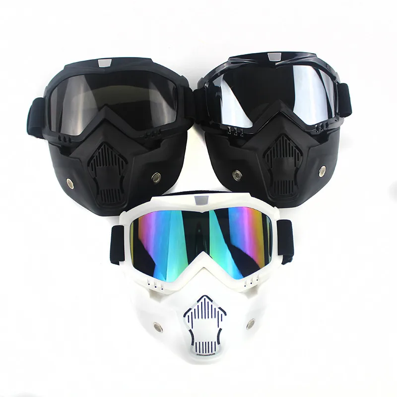 Новое поступление самая популярная Съемная модульная маска очки и рот мужская
