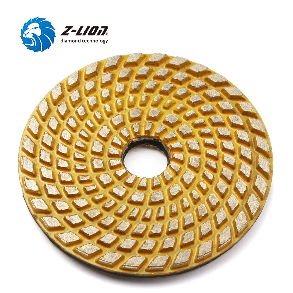 Фото Z LION 4 "бетон FIoor шлифовальный диск Спеченный MetaI Bond пуайсинг Pad 100 мм сухой Z LION 4 "бетон FIoor шлифовальный диск Спеченный MetaI Bond пуайсинг Pad 100 мм сухой