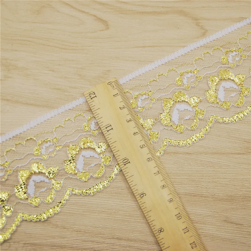 Кружевная тесьма из полиэстера 60 мм ткань для шитья аксессуары свадебное
