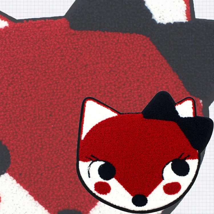 2018 животные лиса аппликация вышивка для клеящиеся утюгом украшения значок