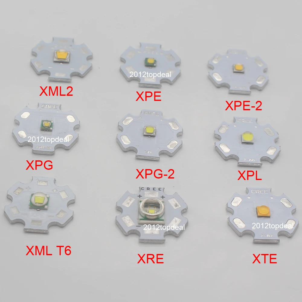 1 шт CREE XPG2 XML2 XM-L T6 XBD XM-L2 / XP-E R3 XR-E Q5 XP-G2 R5 XT-E светодиодный вспышка светильник лампа LED