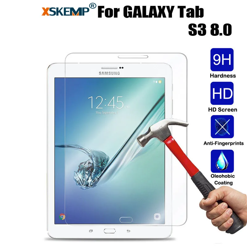XSKEMP 0,3 мм 9H планшет закаленное стекло для samsung GALAXY Tab S3 8,0 T719 устойчивая к Царапинам Глянцевая Защитная пленка для экрана