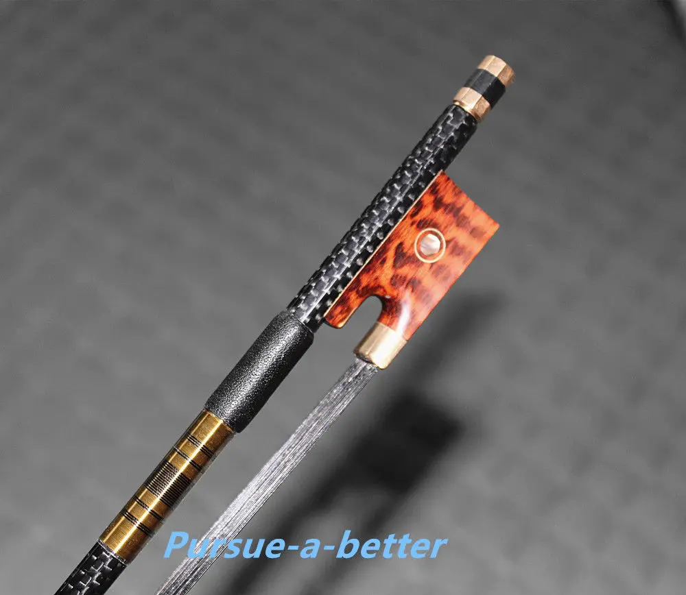 

Pro light carbon fiber 4/4 Скрипка бант медь части черный конский волос бант