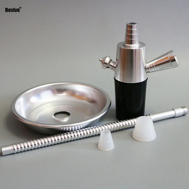 Revive aluminum narguile кальян стебель подходит для обычной бутылки кальяна адаптер комплект путешествия chicha портативный курительный водопровод аксессуары