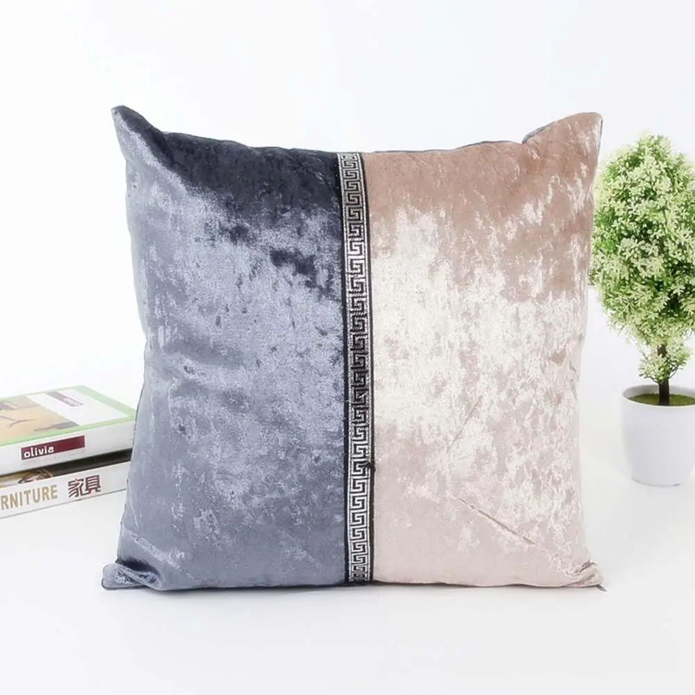 C Meijuner Chair Cover Fashion Simple Stitching Pillowcase Plush Colorful Throw pillow For Sofa Weeding Party Decoration Pillow - Цвет: C