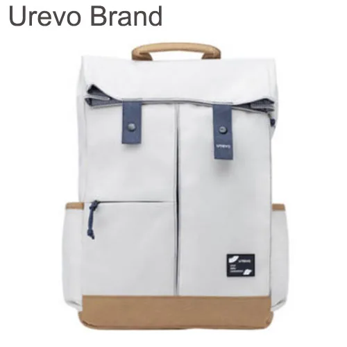 Xiaomi Urevo/90fun рюкзак для школы, для отдыха, 15,6 дюймов, водонепроницаемая сумка для ноутбука, рюкзак для путешествий на открытом воздухе для мужчин и женщин - Цвет: White