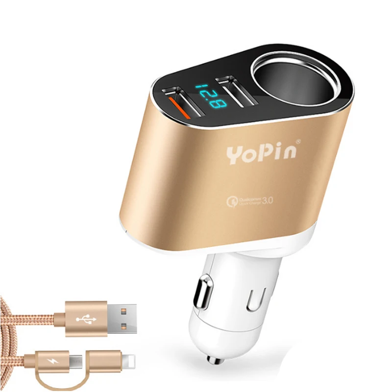 Keenpower Dual USB Автомобильное Зарядное устройство автомобиля Авто прикуриватели слот