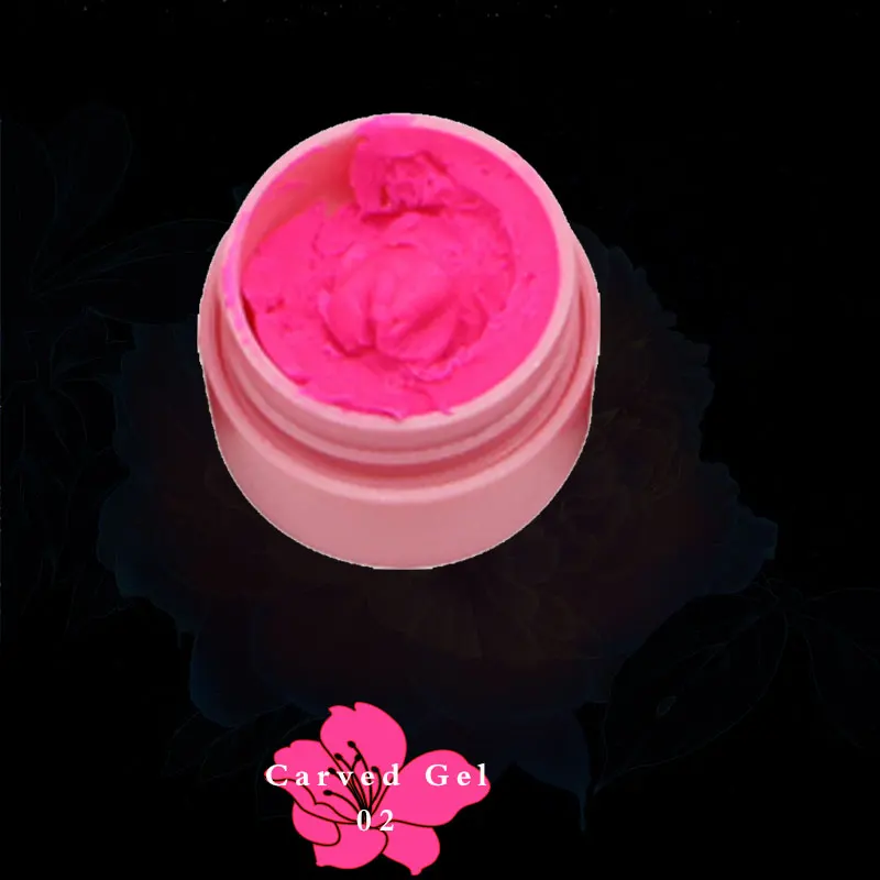 Carved Gel 02 Роскошный Гель-лак для ногтей, 1 шт., акриловый рисунок, УФ, цветной, для рисования, кончик для ногтей, сделай сам, дизайн ногтей/3D резное моделирование, скульптура, Гель-лак - Цвет: Carved Gel 02
