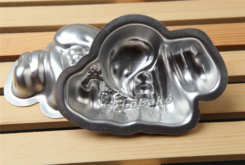 (5 шт./лот) новейшая 4 дюймовая форма Санта-Клауса анодированная алюминиевая