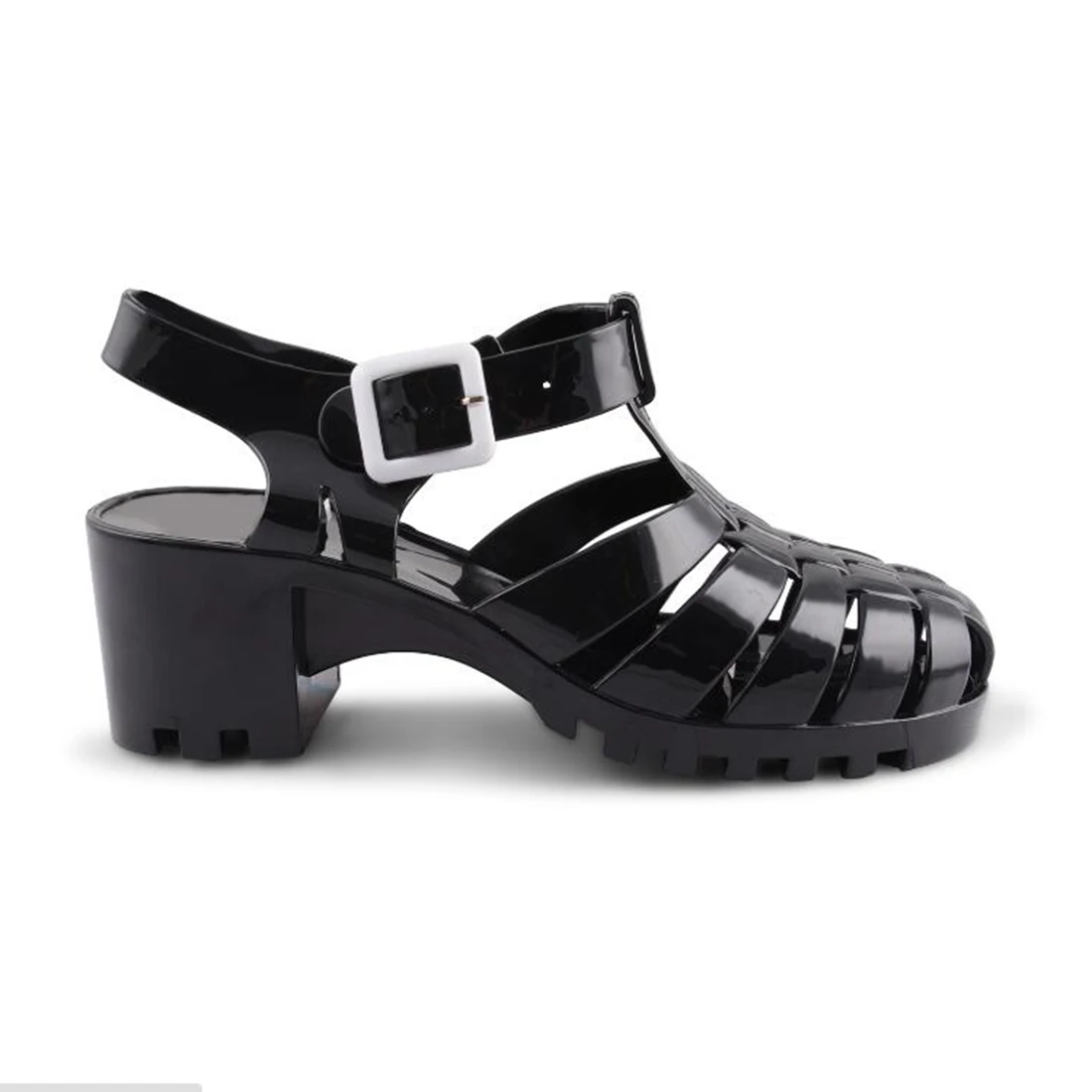 Хит продаж женские сандалии летние модные в стиле ретро прозрачные с кристаллами