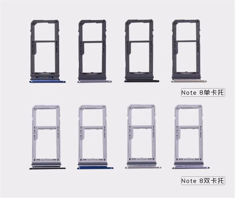 10 шт./лот лоток для одной и двойной sim-карты Samsung Galaxy Note 8 устройство чтения sim-карт