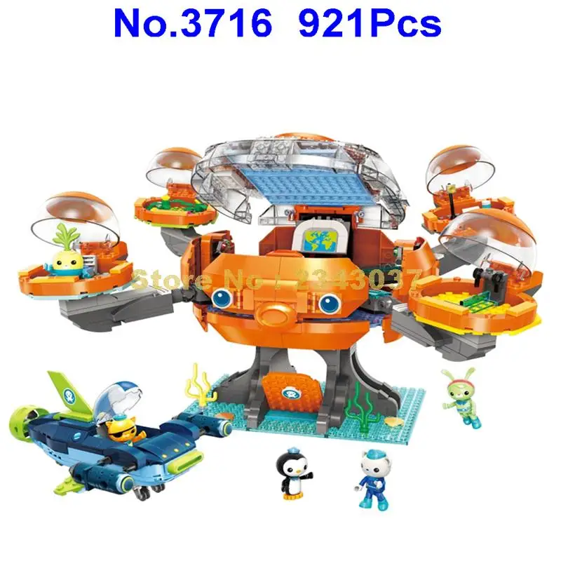 3716 921 шт. октанавтов персонажи из мультфильма Осьминожка октопод Playset и барнаклс
