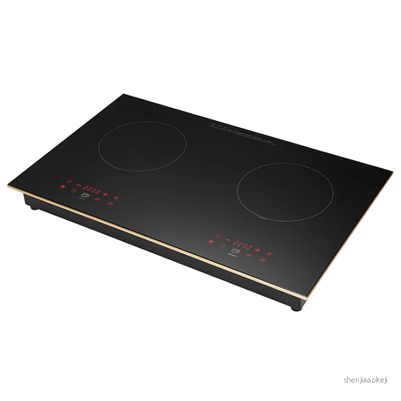 

Double-head induction cooker holographic projection high power home desktop double magnetic furnace without flames healthy stove