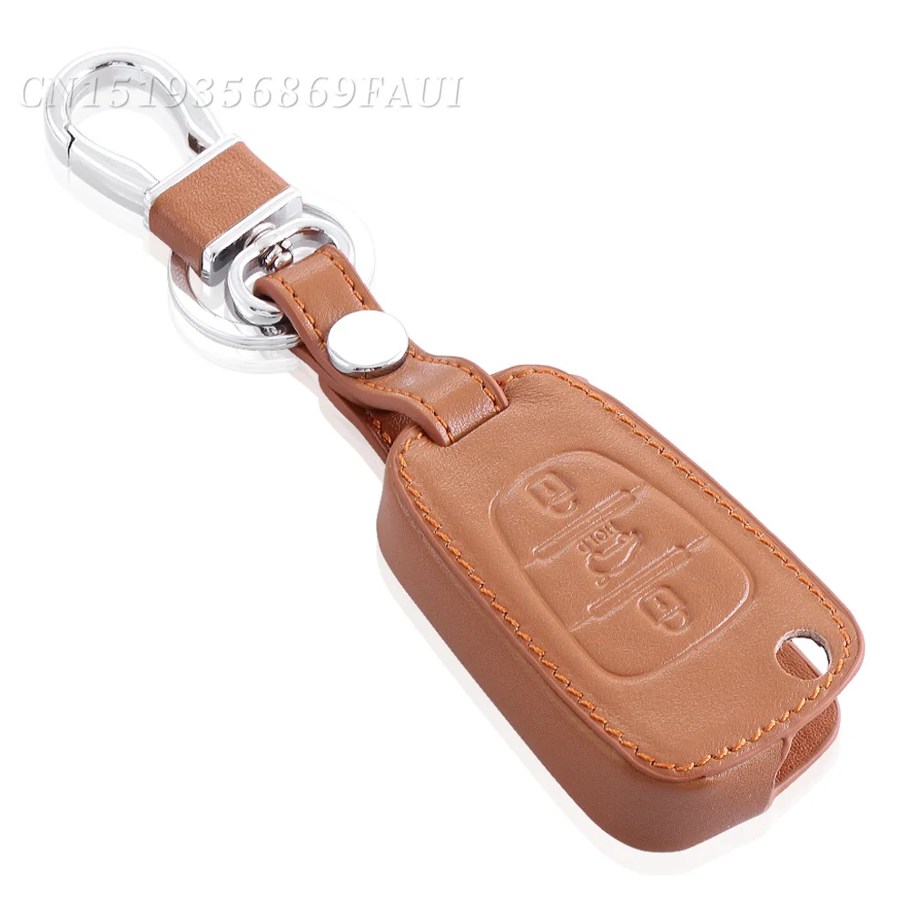 Чехол для ключей из натуральной кожи автомобильный брелок пульта дистанционного