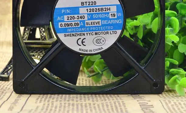BT220 P/N 12025B2H 220 ~ 240 В 19 Вт 12025 двойной шариковый вентилятор охлаждения | Компьютеры и