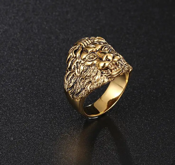 Кольцо мужское из нержавеющей стали модное винтажное ювелирное изделие в