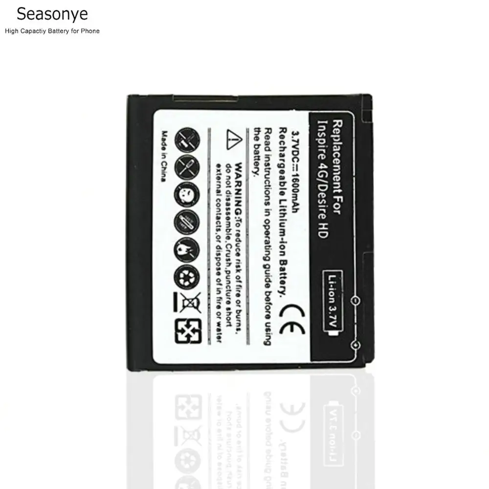 Seasonye 5 шт./лот 1600 мА/ч BD26100 запасная батарея для HTC G10 Desire HD объемный T8788 T9188 T9199 A9191