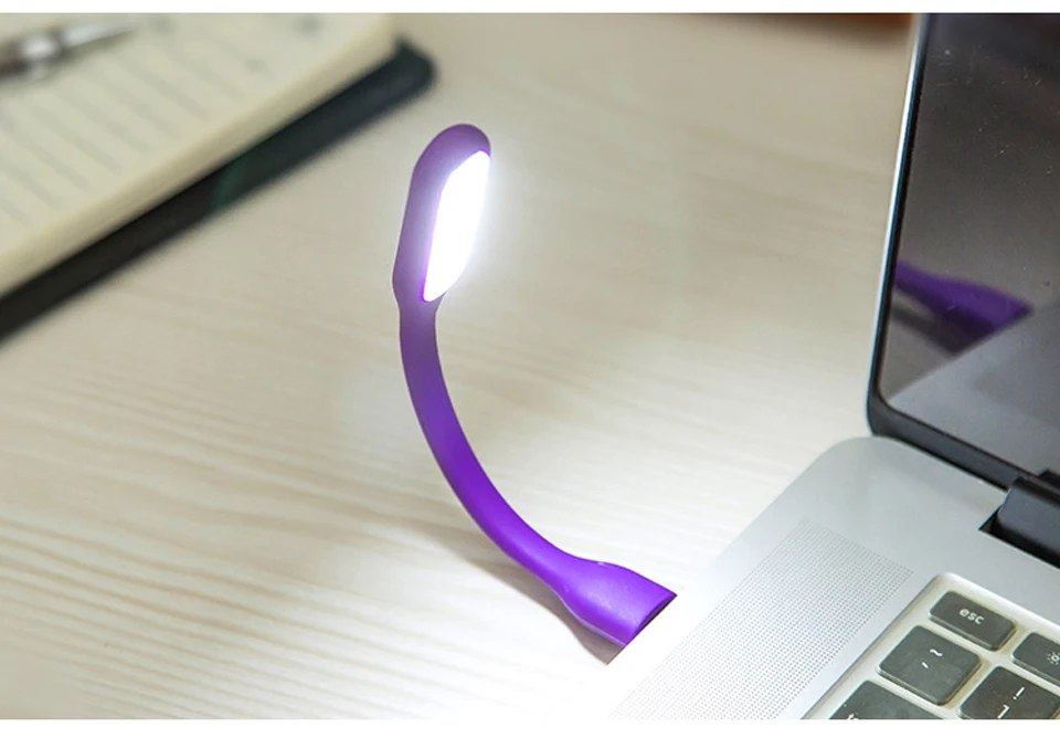 Дропшиппинг USB светодиодный светильник-книга гибкий складной светодиодный USB лампа для чтения DC 5 В Ночной светильник для внешнего аккумулятора компьютера ноутбука