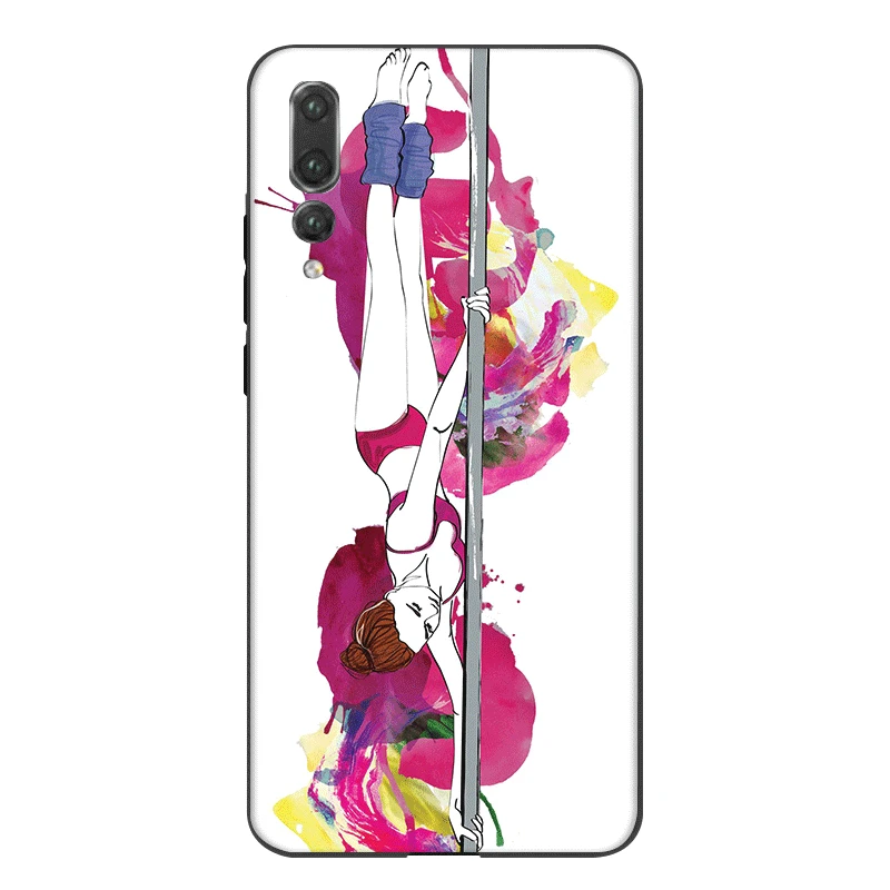 Силиконовый чехол для мобильного телефона Desxz Pole Dance Fitness Huawei P9 P8 P10 P20 P30 Lite Pro P Smart Z