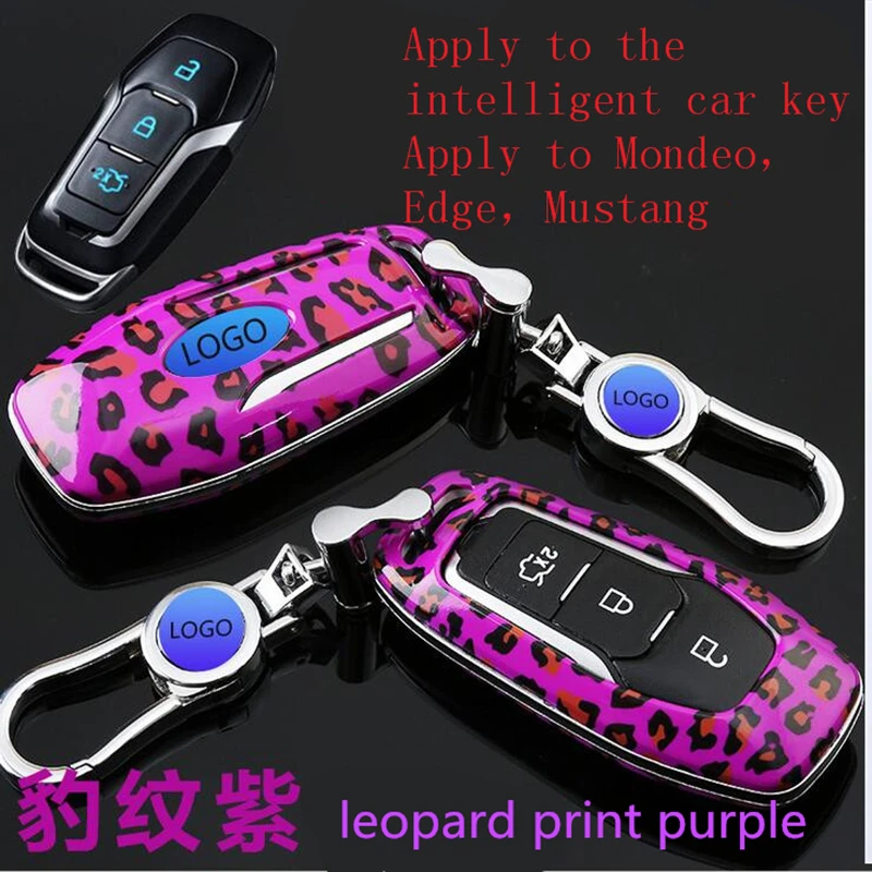 17 благородный стиль умный Автомобильный ключ чехол для Ford Леопардовый принт