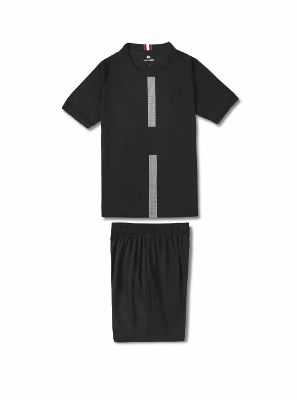 BLblack Футбольный костюм для Майки детские футбольные майки футболка без рисунка по индивидуальному заказу для маленьких мальчиков Футбольная форма Молодежные спортивные комплекты - Color: BLblack