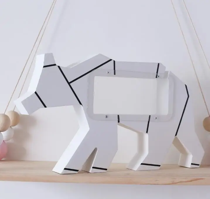 white Polar Bear Pig Полярный медведь-копилка деревянная коробка для монет коробка-сейф для денег Копилка деньги для детской комнаты украшения - Цвет: white Polar Bear Pig