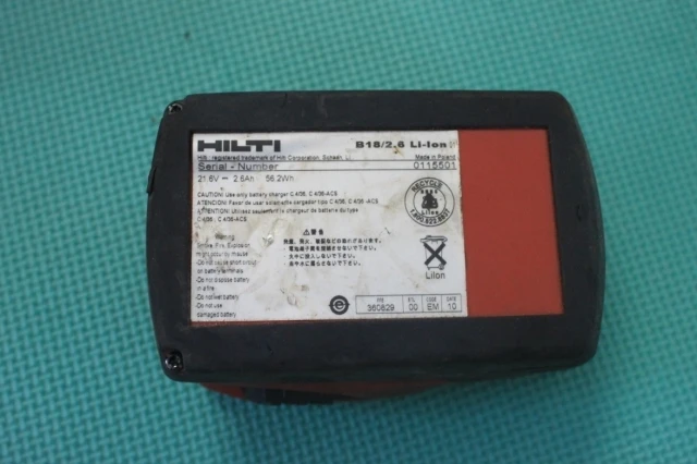 Б/у Оригинал HILTI 21 6 V B18/2 2.6Ah КПК литий-ионный аккумулятор Батарея для