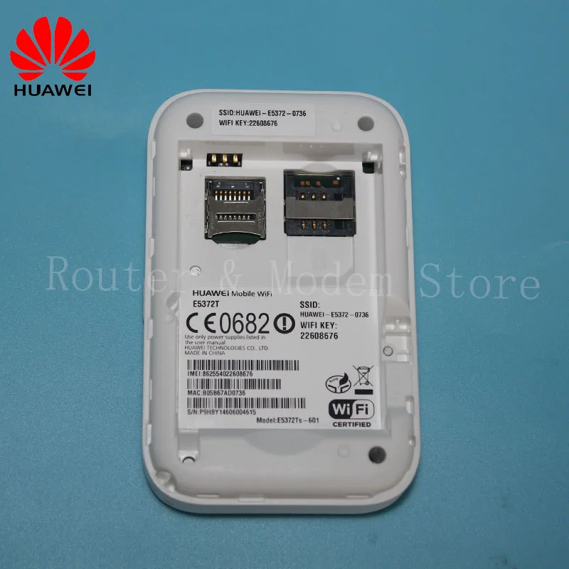 Разблокированный Новый 4G Карманный маршрутизатор Huawei E5372 LTE Мобильный Wi Fi точка