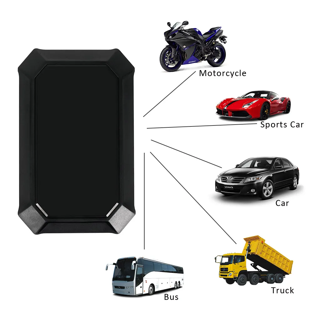 Автомобиль gps трекер 90 дней в режиме ожидания 5000 mAh с Аварийная сигнализация реального времени бесплатное приложение gps локатор трекер A10