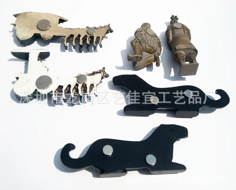 Китай Shaanxi Xiɺn Qin Shi Huang терракотовые воины и лошади карета 3D стерео магнит на