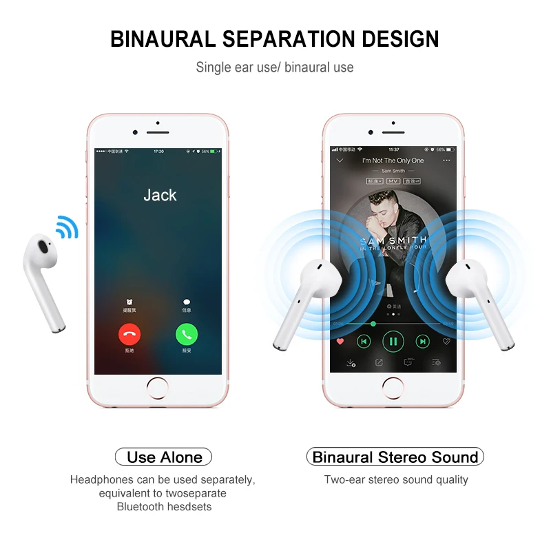 I12 TWS Touch control Mini 1:1 Беспроводные Bluetooth 5 0 наушники pods гарнитура pk i10 i11 tws для