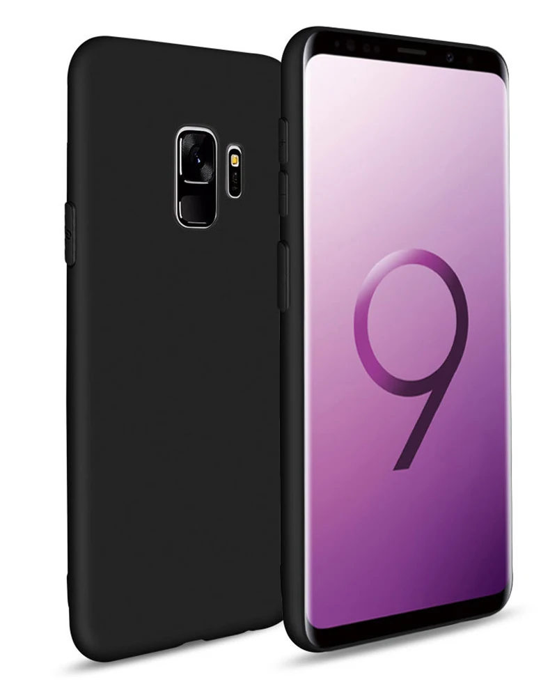 Цвет матовый чехол для samsung Galaxy S9 S8 плюс S6 S7 край J3 J5 J7 A3 A5 A7 J4 J6 J8 A6 A8 плюс Мягкий силиконовый чехол