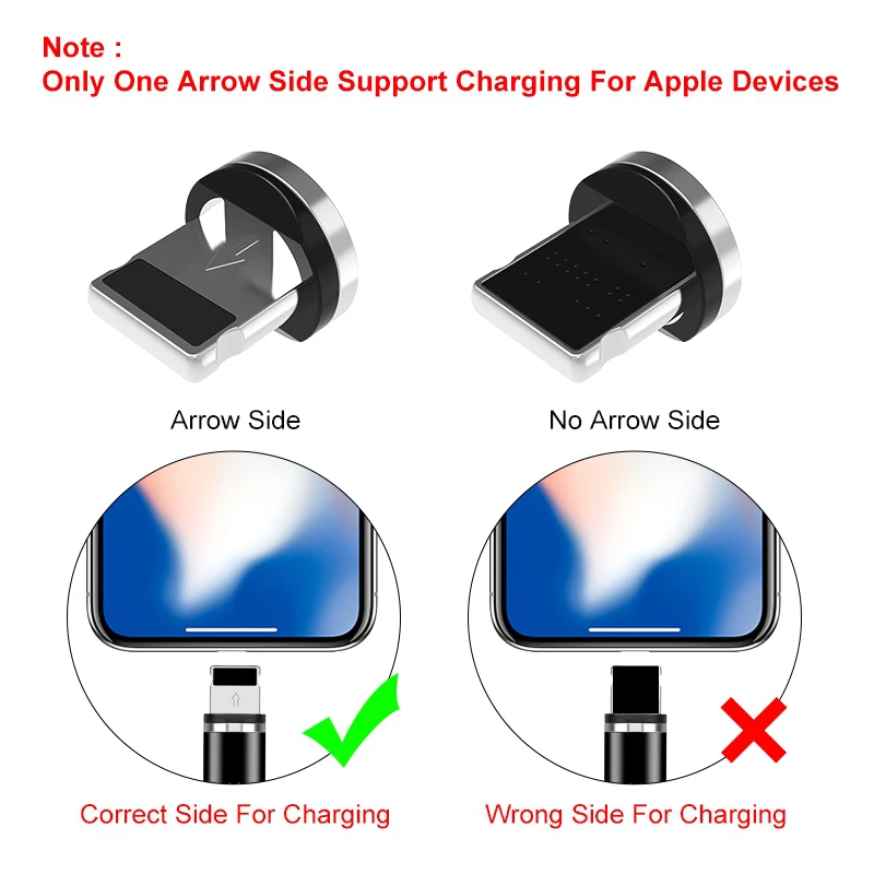Магнитный зарядный кабель светодиодный Micro USB для Samsung Huawei Type C провод iphone Xiaomi