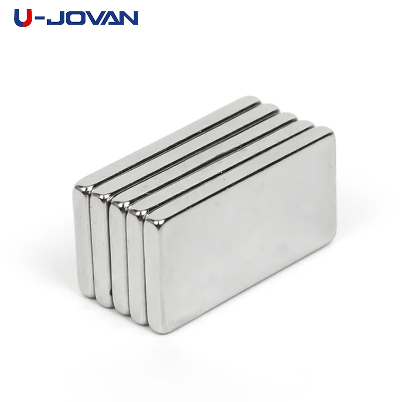 U-JOVAN 5 шт./лот 20x10x2 мм N35 постоянный супер сильный редкоземельный магнит блок мощные неодимовые магниты