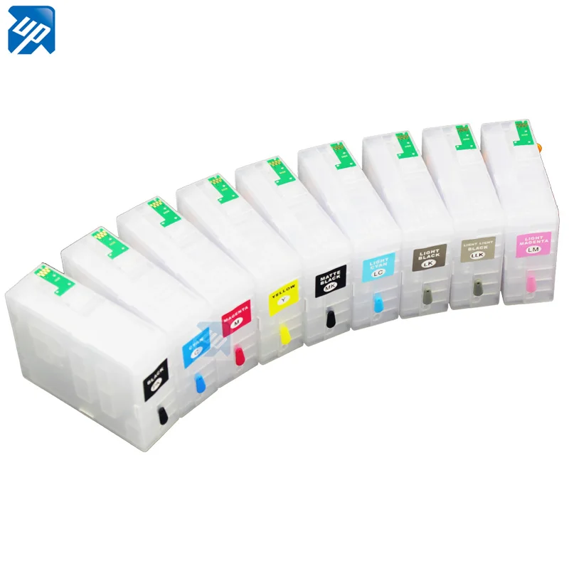 9 шт. многоразовые чернильные картриджи с постоянным чипом Fo Epson surecolor p800 SC P800