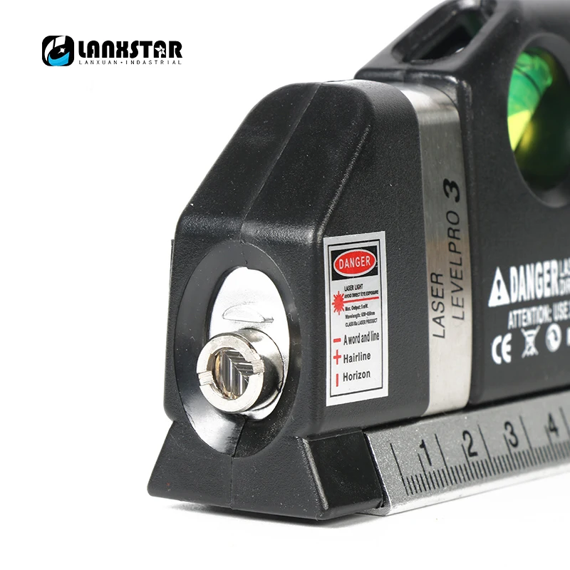 Прочная 4-в-1 инфракрасная линейка лазерного уровня поперечный лазерный