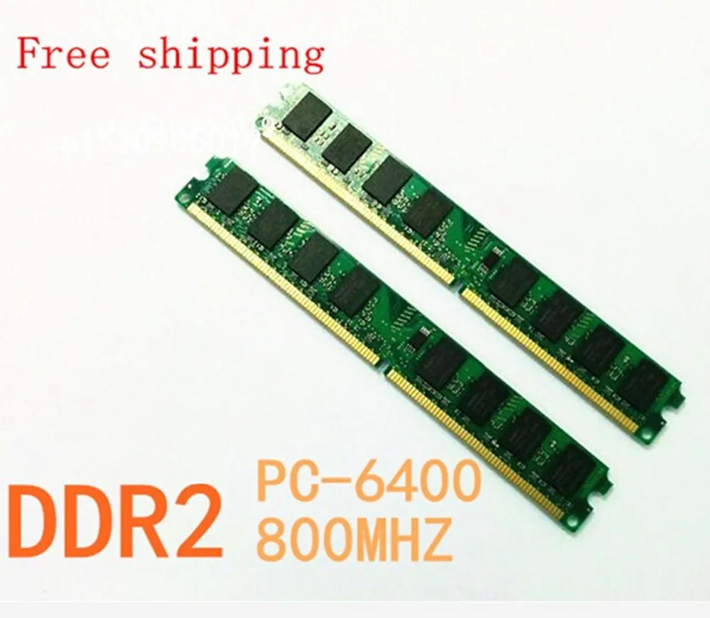 Бесплатная доставка! Оперативная память DDR2 800 2 Гб (1 ГБ X 2) МГц/667 МГц/533 МГц 240