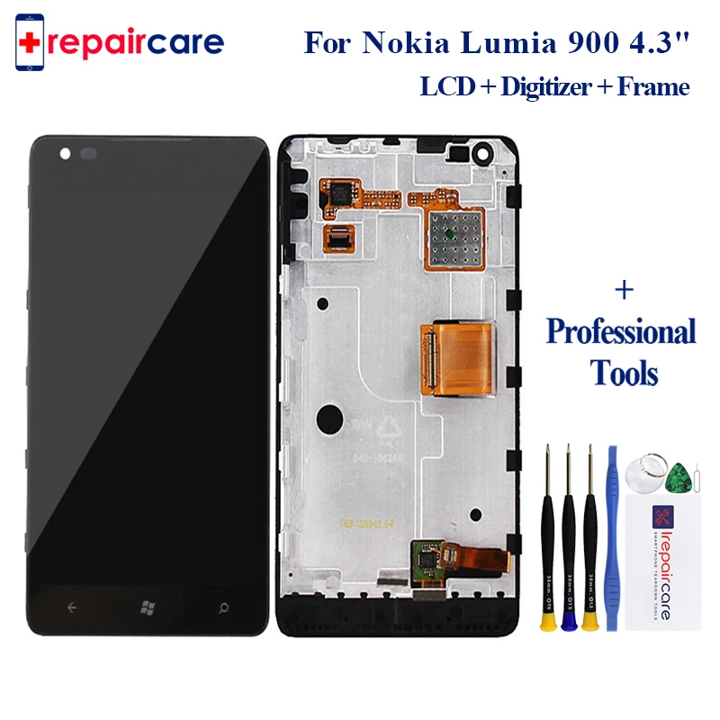 Для Microsoft для Nokia Lumia 900 N900 сенсорный экран дигитайзер Сенсорное стекло + ЖК дисплей
